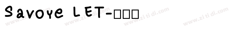 Savoye LET字体转换